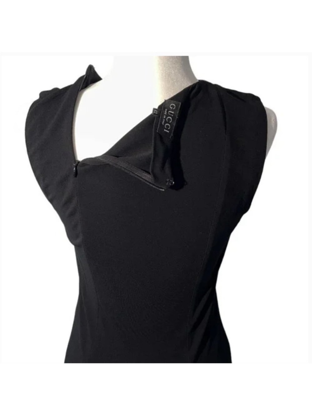Gucci Early Tom Ford Black Sleeveless Maxi Dress